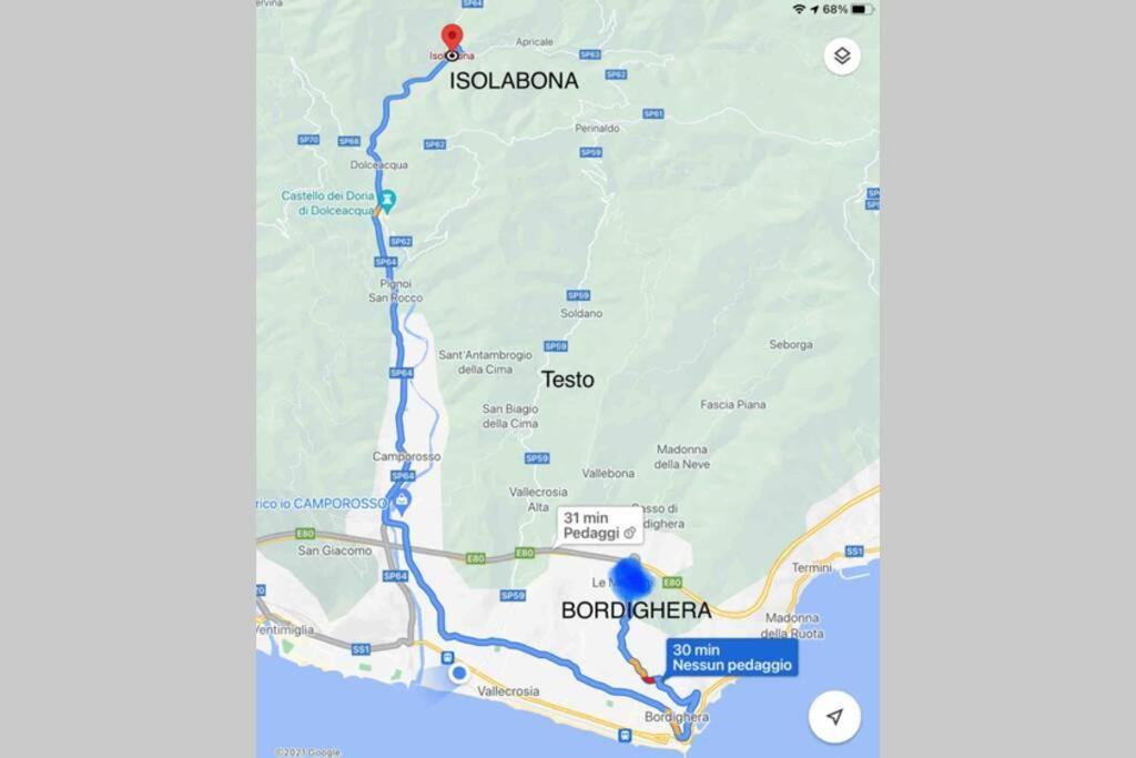 Alloggio Per Vacanze A Isolabona Exteriér fotografie